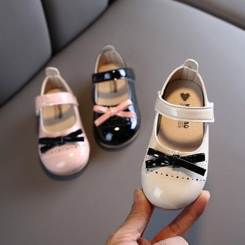 2020 spring new childrens shoes Korean girls princess shoes fashion baby shoes single shoes small leather shoes