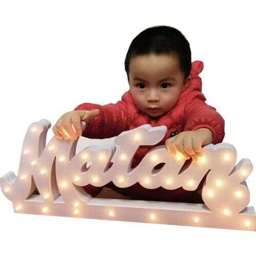 Personalized Baby wooden Name Sign for Nursery Decor Custom Cut & Finished | Made of Wood | Customizable Font | Choose from our