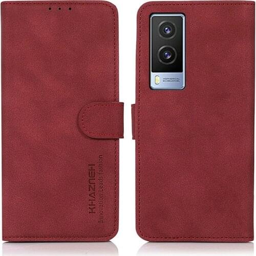 V21e 4G 2021 Luxury Case Leather Smooth Wallet Card Slot Flip Cover for Vivo V21 5G Case Vivo V21E V 21 E 21E Phone Cover Funda