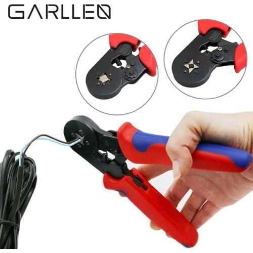 GARLLEN Self-adjusting Crimping Pliers Crimping Tool For 0.25-6.0mm² Sleeve-type Terminal Bootlace Ferrule Crimper Wire End