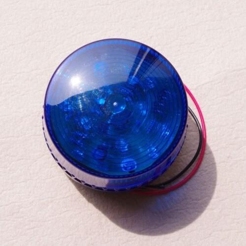 24VDC Blue LED Beacon Warning Signal Light Lamp Spiral Fixed