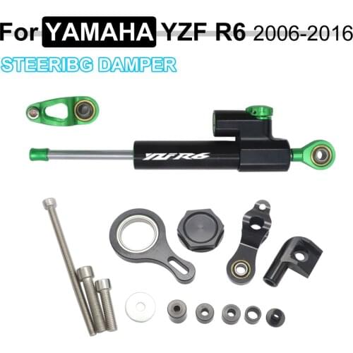 Motorcycle Steering Stabilizer Damper Mounting Bracket Kit FREE SHIPPING For YAMAHA YZF R1 2002-2017 R6 2006-2016 2015 2014 2013