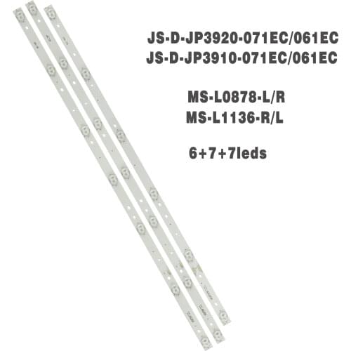 3pcs LED backlight strip for AKAI AKTV 401 403 4021 408 JS-D-JP3920-071EC 061EC LC390TA 2A 01 E39F2000 MCPCB D39-F200 MD390012