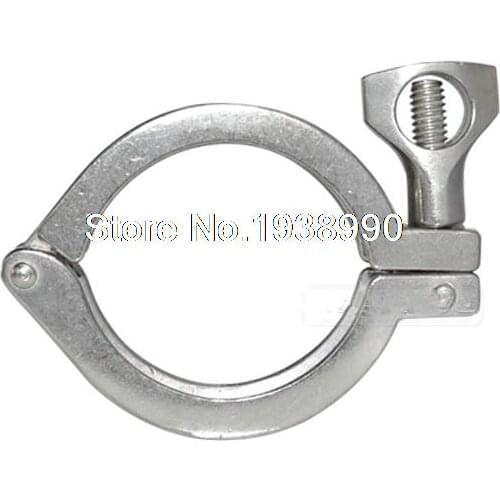 2pcs 1.5" Tri Clamp Clover 304 Stainless Steel Fits Tri Clamp Ferrule OD 50.5 MM(2")