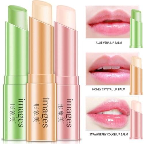 Moisture Aloe Vera Honey Natural Lipbalm Lip Balm Temperature Changed Color Lipstick Long Lasting Nourish Makeup TSLM1