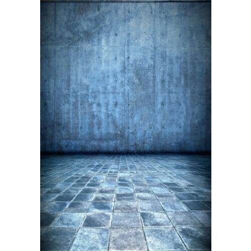 VinylBDS Blue Retro Brick Wall Estudio Photo Backdrops No Wrinkles Child Photography Background