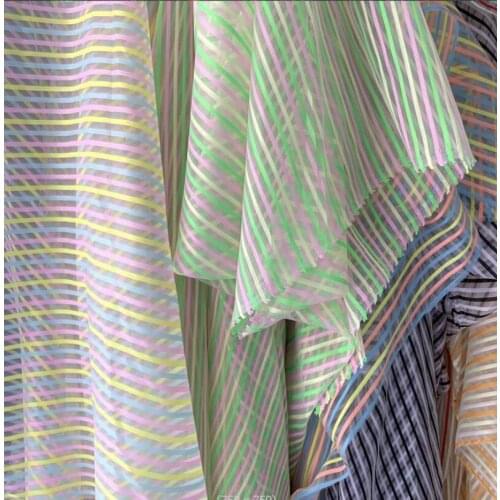 Polyester Rainbow Stripe clothing skirt headdress hair ornament toy Christmas gift package Organza