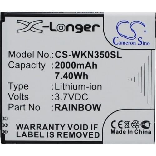 Cameron Sino Mobile SmartPhone Replacement Li-ion Battery 2000mAh For Rainbow ZTE Bloom, M172, N350, R Free Tools