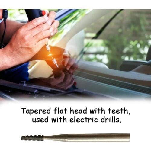 1pcs Automobile Windshield Repair Tool DIY Car Glass Tapered Carbide Drill Bit Tool Kit
