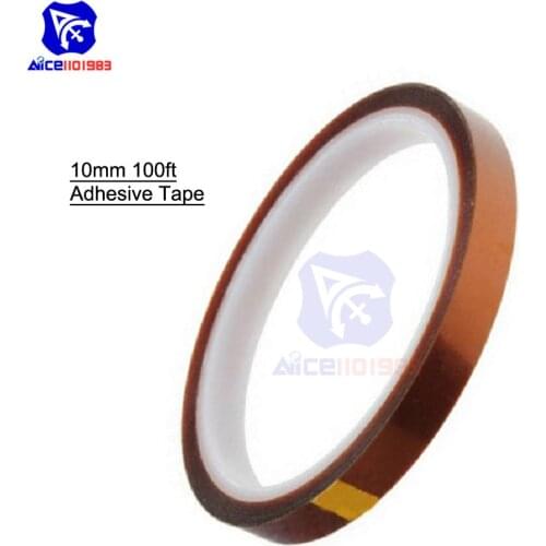 10mm 100ft BGA One-side Self-adhesive High Temperature Heat Resistant Polyimide Gold Tape Soldering Shielding