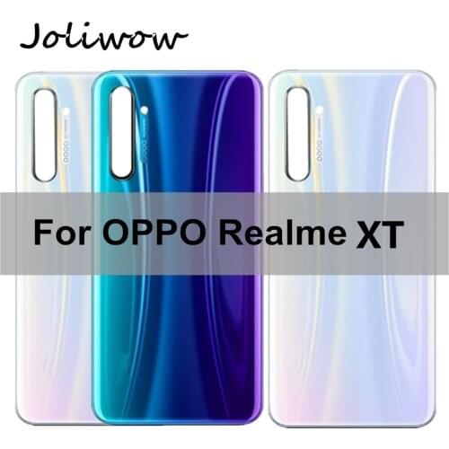 6.4" For OPPO Realme XT Back Battery Cover XT Housing Door Glass Case Replacement For Realme XT Battery Cover