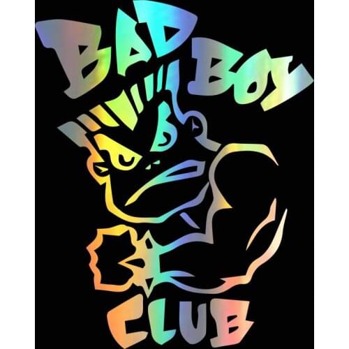 Bad Boy Club Personality Car Stickers Pvc Fashion Auto Style Window Decoration Accessories Decals Customizable Colors
