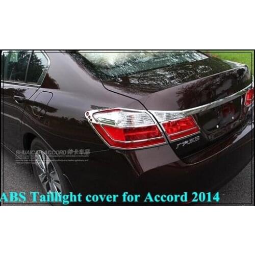 Free shipping!Higher star 4pcs car Taillight decoration Cover,rear lamp trim,rear lamp trim For Honda Accord 2014