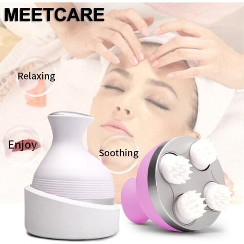 3D Wireless Electric Head Massage Claw Kneading Vibrating 360 degrees IPX7 USB Charging Hair Scalp Massge 4 Heads Health Care