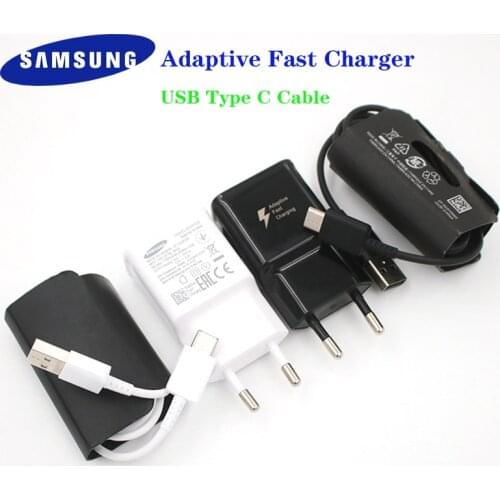 Samsung S10 S8 S9 Plus Fast Charger Travel Adapter 9V1.67A Quick Charge Type C USB Cable For Galaxy A52 5G Note 10 9 8 7 A50 A70