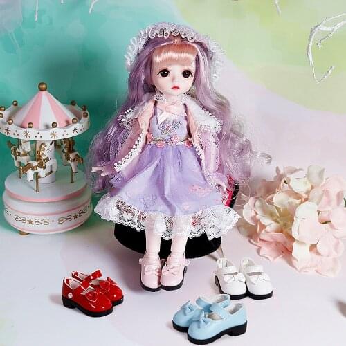 DBS 1/6 BJD Macaron bow shoes Little Angel four different colors