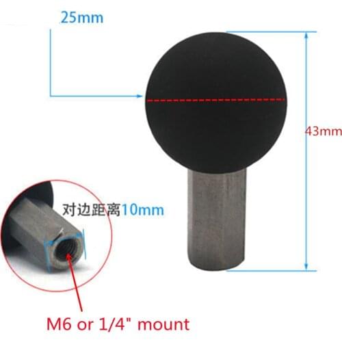 Stainless Steel Motorcycle Bracket Holder Adapter to 1 Inch Rubber Ball Head Mount with M6 Screw Socket for gopro Smartphone GPS