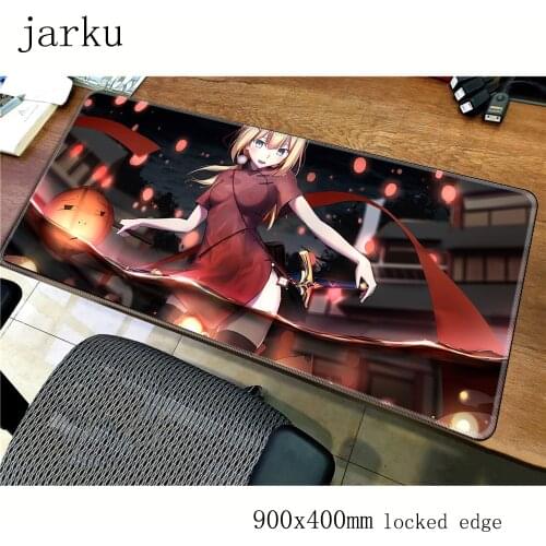Fate Stay Night mousepad gamer Cartoon 900x400mm gaming mouse pad home notebook pc accessories Beautiful padmouse ergonomic mat