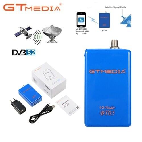 GTmedia V8 Finder BT05 replace BT03 Finder 1080p bluetooth DVB-S2 satellite finder with lithium
