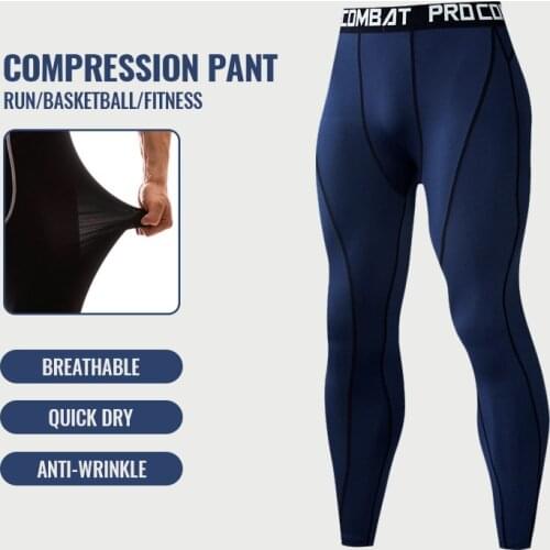 SONECHOKI Compression Pants Men Solid Basketball Sport Gym Leggings Training Fitness Running Tights Workout Jogging Pants Male