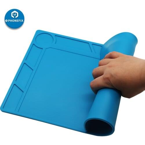 34cm*23cm High Temperature Soldering Mat Working Pad Desk Mat Repair Platform for Mobile Phone Repair Silicone Pad