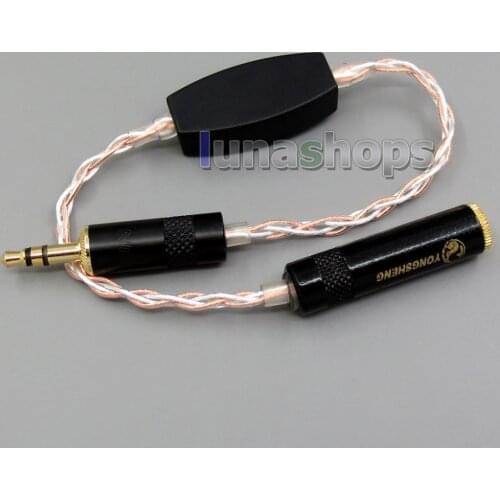 LN005476 0ohm-220ohm Silver OCC 3.5mm Adjustable Resistor Cable 4*100*0.05 For Etymotic ER4 JH24 Roxanne etc