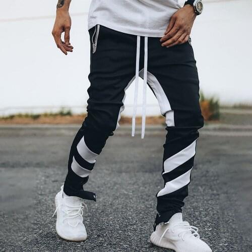 2021 Mens Joggers Casual Pants Fitness Men Sportswear Tracksuit Bottoms Skinny Sweatpants Trousers Black Gyms Jogger Track Pants