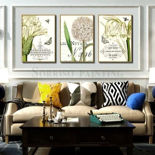 Daffodils Butterfly Wall Art Canvas Painting Dining Posters And Prints Bedroom Pictures For Living Room Home Hallway Decor