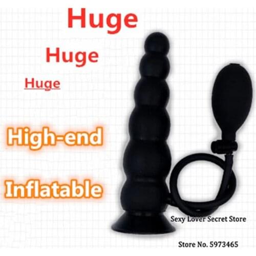 Huge Inflatable Anal Plug Dildo Vaginal Anal Dilator Prostate Massage Masturbator Big Anus Vagina Plugs Erotic Toy For Woman/Man