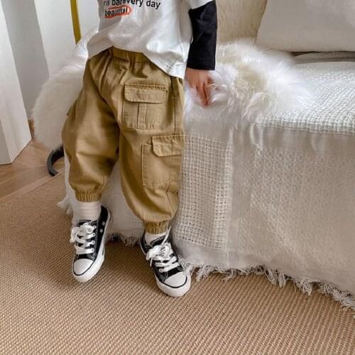 2020 Girls Boys Autumn Casual Pant Baby Kids Children Leisure Trousers