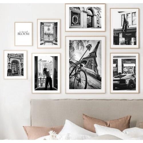 Paris Tower Fashion Ladies Luxury Store Wall Art Canvas Painting Nordic Posters And Prints Wall Pictures For Living Room Decor