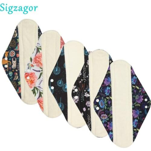 [Sigzagor]1 Extra Large XL Overnight Reusable Washable BAMBOO Mama Cloth Pad Menstrual Sanitary Maternity 14"/35cm