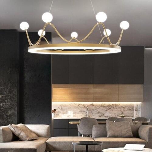 New Modern Luxury LED Ceiling Chandelier Lighting With Crown Design For Living Room Bedroom Kids Lamp 220V /110V