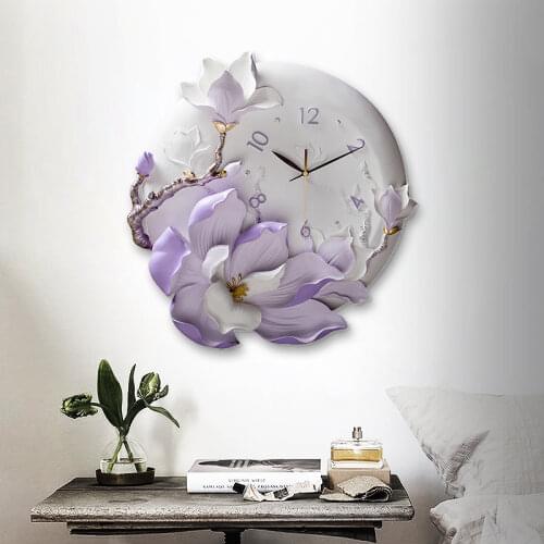 Modern Creativity Resin Wall Clocks Fashion Decorative Large Wall Clocks Simple Abstract Horloge Murale Handmade Art EK50bgz