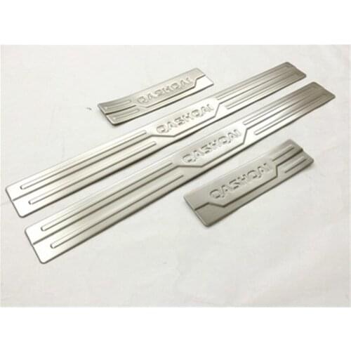 Car styling For 2016-2020 Nissan Qashqai J11 4PCS/SETDoor Sill Scuff Plate Guard Stainless Door Sills Protector Sticker