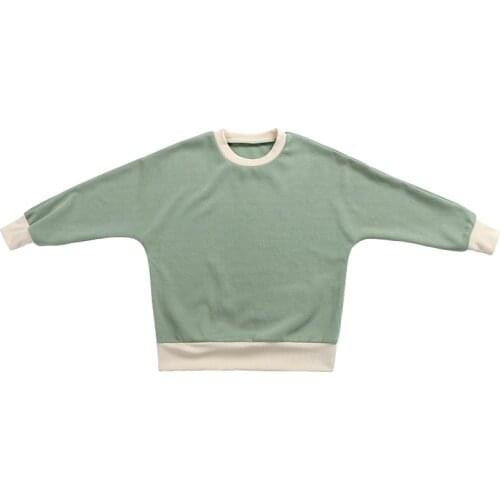 Kaiya Angel Spring Autumn Children Top Clothes Outfits Casual Sweatshirt Boys Girls Waffle Material Long Sleeve Shirt 0-8T 5pcs