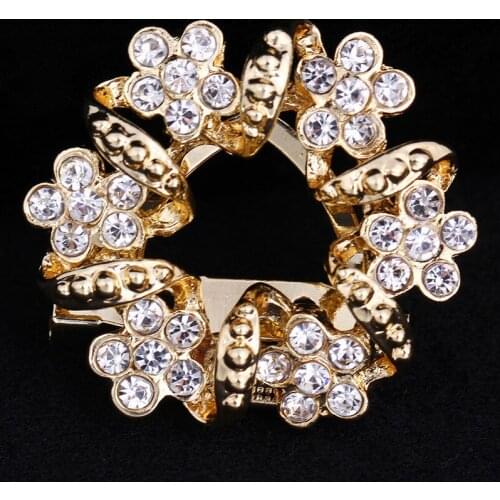 Temperament Wreath Brooch Jewelry For Women/men Fashion Jewelry Brooch Pins Metal Scarf Wedding Gift Diy Jewellery Accessories