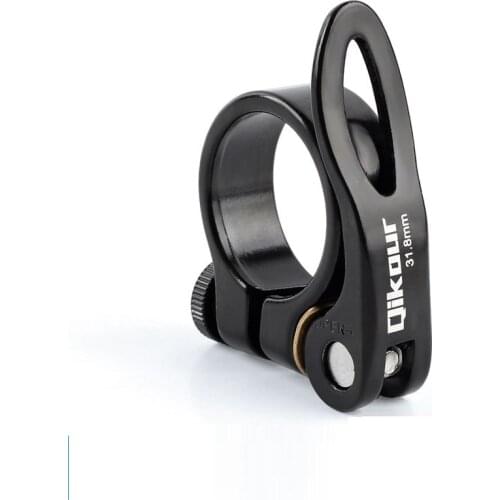 Bicycle Seat Tube Clamp 28.6mm 31.8mm 34.9mm Quick Release Handle Type Chuck Aluminum Alloy Seat Tube Clamp Bike Parts