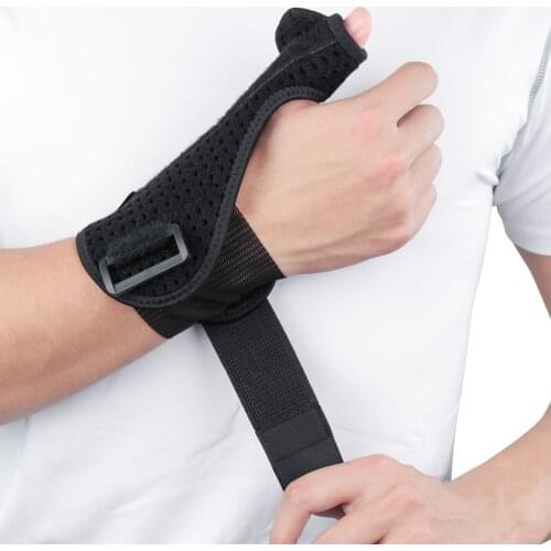 1PCS Thumb Brace Durable Adjustable Elastic Two-way Thumb Stabilizer Finger Support Wrist Band for Tendonitis Arthritis