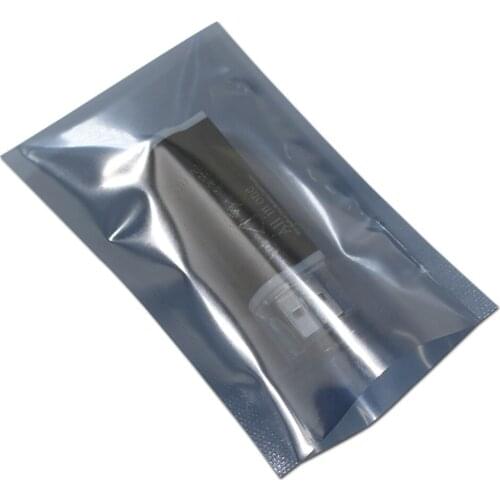 100pcs ESD Antistatic Bag Clear Shield Anti-Static Bag Open Top Poly Plastic Packaging Bag Electronic Accessories Storage Bags