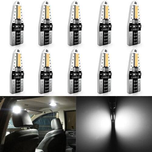 10x W5W T10 LED Bulb Error Free Car Interior Dome Light For Toyota C-HR CHR RAV4 RAV 4 Camry Corolla 2016 2017 2018 Accessories