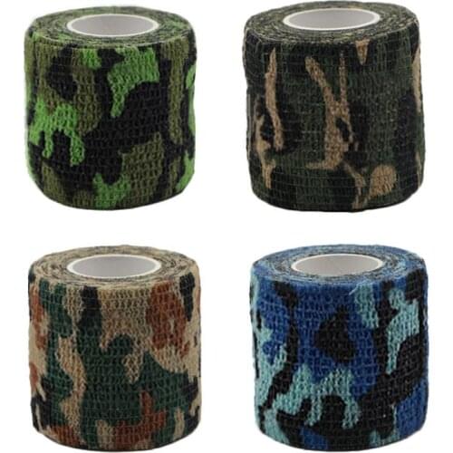 4Style Pet dog Cat Self-adhesive Elastic Bandage Non-Woven Fabrics Pets Multifunctional Bandage with Camouflage Decoration