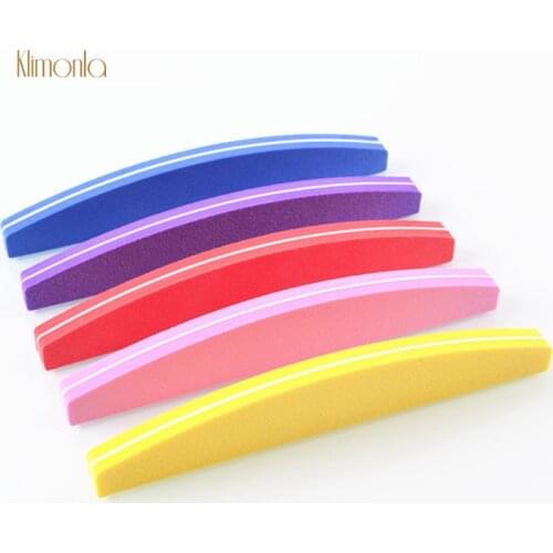 5pcs/lot Nail File Buffer Sponge 100/180 Sanding Washable Nail Polish Blocks For UV Gel Pedicure Manicure Care Tools