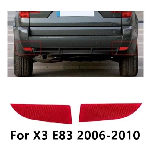 63147162217 Car Rear Tail Bumper Housing Side Marker Reflector Decorative False Fog Light for BMW X3 E83 Exterior Accessories