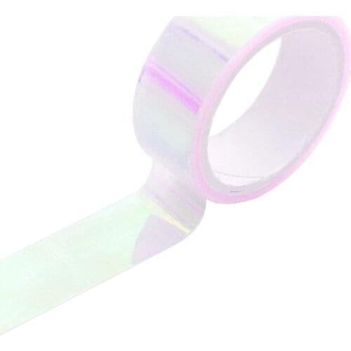 Glitter Rainbow Laser Washi Tape Stationery Scrapbooking Decorative Adhesive Tapes DIY Masking Tape