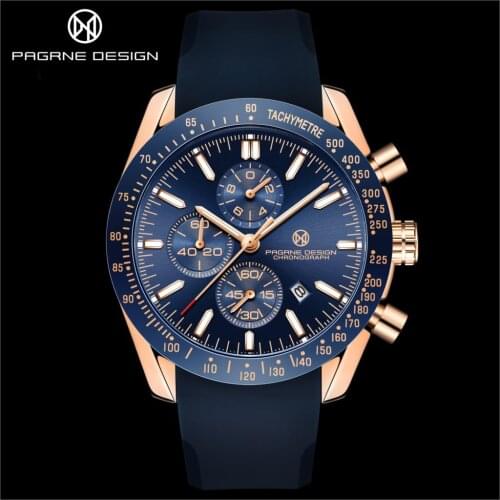 Pagrne Design Fashion Sports Top Brand Mens Luxury Watch Waterproof Watch Automatic Date Watch Mens Quartz Watch Reloj Hombre