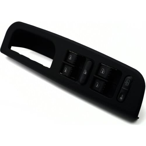 Black Switch Box + Driver Window Master Chrome Switches For VW Passat B5 Bora Golf Mk4 Superb 1J4 959 857B 3B1 867 171E