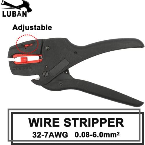 New model FS-D3 LB-1 Black Self-Adjusting insulation Pliers wire cutter Wire Stripper range 0.08-6.0mm Flat Nose 0.03-10mm2