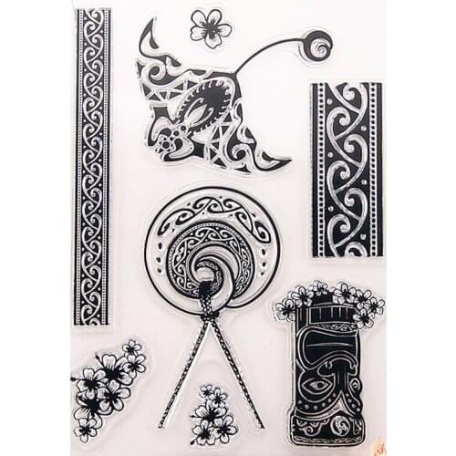 Hot selling lace transparent clear stamp / silicone seal roller stamp DIY scrapbook album / card production