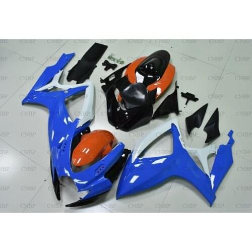 GSX R 750 07 Fairings GSXR 750 2006 - 2007 K6 Blue Black Orange Motorcycle Fairing for Suzuki GSXR750 07 Bodywork